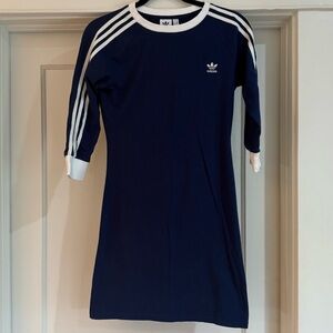 Adidas blue and white minidress